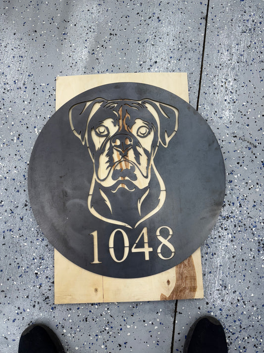 custom signs 1/8th inch steel