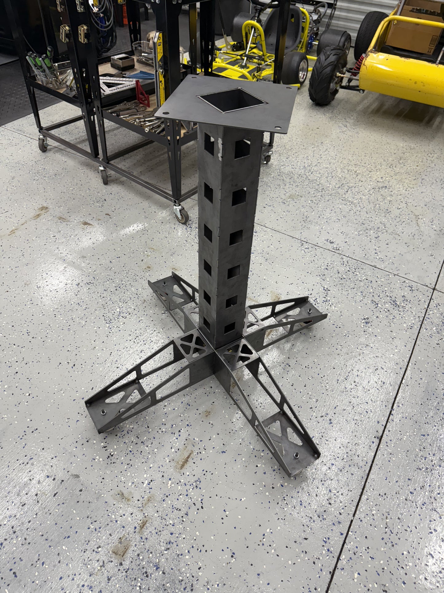 Belt grinder pedestal stand